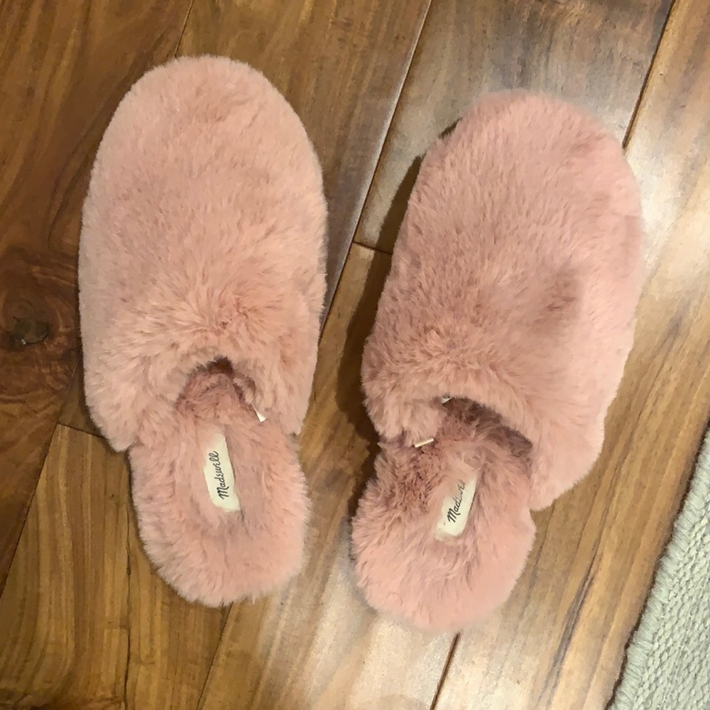 Madewell House Slippers - barely used - size 8